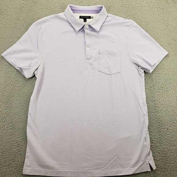 Banana Republic Shirt Mens Large Purple Short Sleeve Casual Preppy Classiccore - Picture 1 of 13